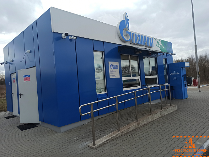 Установка видеонаблюдения на заправке. Газпром Черняховск