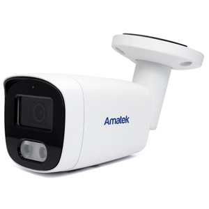 Уличная IP камера видеонаблюдения Amatek AC-IS503MF (2.8, 127°, 5Мп, IMX335, PoE, SD, Микрофон, Цвет в темноте, Видеоаналитика, IP67, Металл)