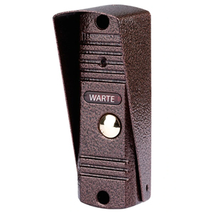 Вызывная панель WARTE-DP-02 (АККОРД 120) (Медь, Накладной, 120°, 1000 ТВЛ, CVBS, Реле, ИК 3м, IP65)^