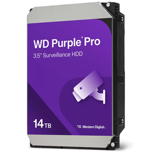 Жесткий диск HDD 14Тб (14000 Гб) WD Purple 512 Мб SATA III (для систем видеонаблюдения)