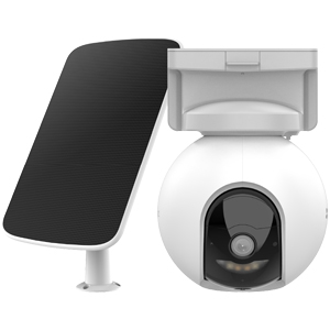 Беспроводная поворотная 4G камера видеонаблюдения EZVIZ CS-EB8/SP (4.0, 100°, 3Мп, SD, Аудио, Цвет в темноте, СЗУ, АКБ+Солнечная панель, IP65)