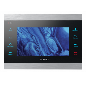 Монитор видеодомофона SLINEX SL-07IPHD (серебро+черный, 7", сенс. кнопки, SD, WiFi, удаленный просм)