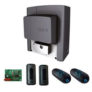 Комплект автоматики для откатных ворот CAME BKS12AGS RC KIT (Створка до 20 м, до 1200 кг, Инт. 50%, Приемник, 2 Пульта, Фотоэлементы)