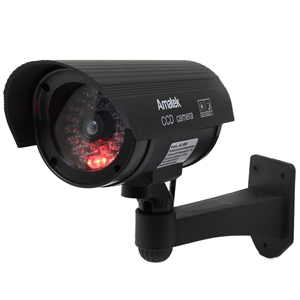 Муляж уличной камеры Amatek AC-MS1 (черный, индикация 2*AA батарейки)