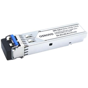 Оптический SFP-модуль OSNOVO SFP-S2LC15-G-1310-1310 (9/125 мкм, 2 волокна, Одномодовый, 1.25 Гб/с, до 20 км, tx1310/rx1310 нм, DDM, 2xLC)^
