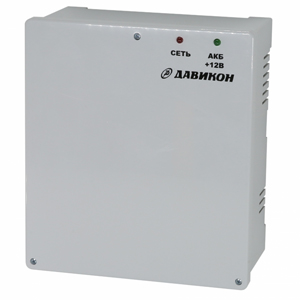 Блок бесперебойного питания ДАВИКОН ИВЭПР-1220АП (Вход ~160-242 В, Выход 11.5-14 В, 2 А, Регулировка, Защита от глубокого разряда, Под АКБ 7 А/ч)