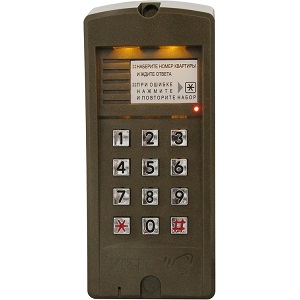 Блок вызова VIZIT БВД-310R (аудио, накладной, до 200 абонентов, EM)
