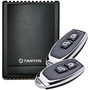 Комплект радиоуправления Tantos TSt-100HS (Черный, Приемник+2 Пульта, 433.92 мГц, 2 Реле, 4 Режима работы, до 120 пультов, до 50 м)