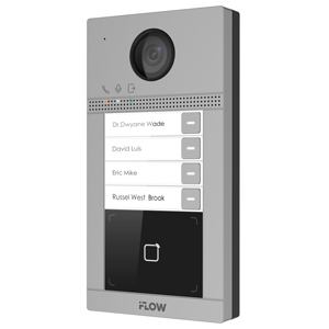 IP Вызывная панель iFlow F-VI-1406ISMCWE1 (4 Абонента, 2Мп, 124°, Mifare, WiFi, PoE, 2 Реле, Тампер, ИК 3м, GuardingVision, IP65, Аналог VDP-D4214W(B)