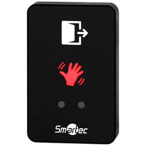 Кнопка выхода накладная сенсорная Smartec ST-EX310L-BK (Черный, Пластик, СИД индикация, НЗ/НР)