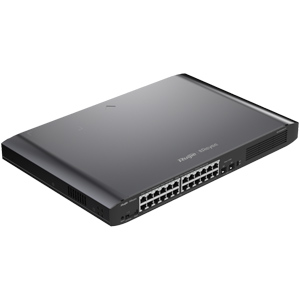 Коммутатор Ruijie Reyee RG-ES226GC-P (26 портов: 24 PoE+ 1 Гб/с, 2 SFP 1 Гб/с, Ruijie Cloud, вст. бп^
