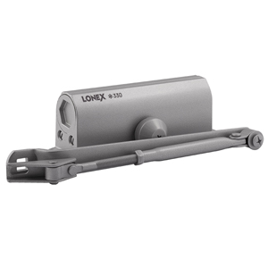Доводчик дверной LONEX 330 (50-120 кг, Серый, Морозостойкий, Аналог ISP 430)