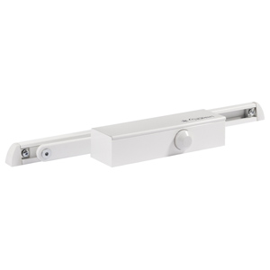 Доводчик дверной НОРА-М 820 Slider (25-70 кг, белый, скольз. тяга, плоск. корпус, морозост, Premium