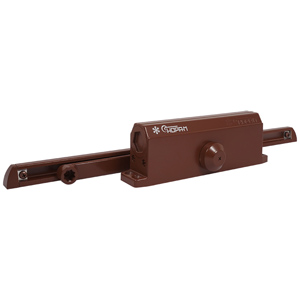 Доводчик дверной НОРА-М №4S Slider (70-110 кг, коричневый, скользящая тяга) морозостойкий