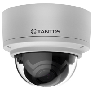 Антивандальная IP камера видеонаблюдения Tantos TSi-Ve50VPA (2.8-12, 5Мп, IMX335, PoE, вх/вых микр)