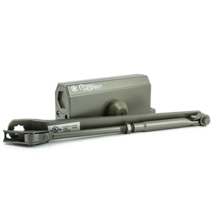 Доводчик дверной НОРА-М №3S бол. (до 80кг, графит) морозостойкий^