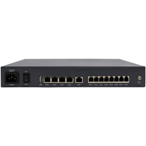 Гибридная IP автоматическая телефонная станция(АТС) W&T-NS200 (1U, 8FXO+100SIP+100TR, 4 Ethernet 1 Гбит/с)