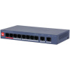 коммутатор dahua dh-cs4010-8et2gt-110 (l2, 10 портов: 8 poe 10/100 мб/с, 2 uplink 1 гб/с, бюджет 110 вт, watchdog, vlan, удаленное управление) в Калининграде, цена.