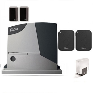 Комплект автоматики для откатных ворот Nice RD400KIT2 (Фотоэлементы, лампа, 2 пульта)