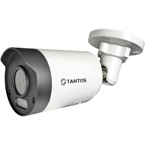 Уличная IP камера видеонаблюдения Tantos TSi-Pn853F (2.8, 125°, 8Мп, PoE, SD, Микрофон, Видеоаналитика, BLC, ИК 40м/LED 10м, H265+, IP67)