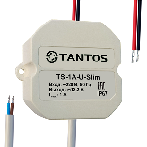 Блок питания уличный Tantos TS-1A-U-Slim 12В 1А IP67