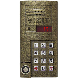 Блок вызова VIZIT БВД-SM101TCPL (видео, накладной, до 100 абонентов, TM)