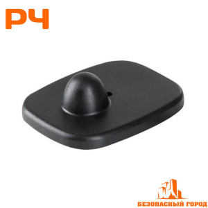 Антикражный противокражный датчик Мини (Square tag mini) Радиочастотный РЧ RF ABS черный без иглы^