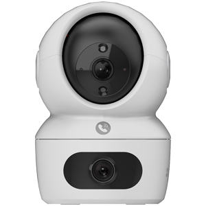 Беспроводная поворотная WiFi камера видеонаблюдения EZVIZ H7c Dual (2.8+6, 4+4Мп, 360°, SD, Двустороннее аудио, ИИ, Кнопка звонка, Видеоняня)