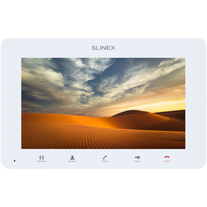 Монитор видеодомофона SLINEX SM-07MHD (белый, 7", сенс. кнопки, SD, фоторамка, запись по движению)