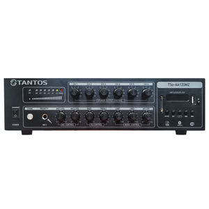Усилитель Tantos TSo-AA120MZ (6 зон, USB, SD, FM, Bluetooth, 2 вх. микр/2 линейн, 1 выход, пульт ДУ)