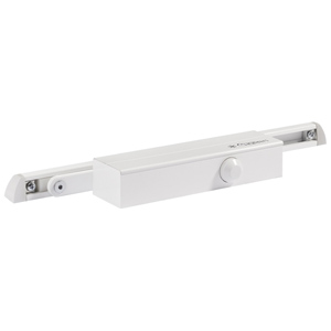 Доводчик дверной НОРА-М 830 Slider (25-80 кг, белый, скольз. тяга, плоск. корпус, морозост, Premium