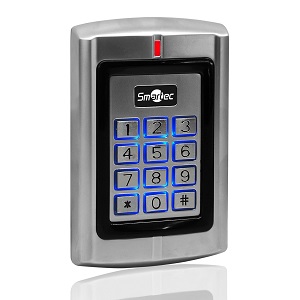 Считыватель Smartec ST-PR140MK (уличный, накладной, клавиатура, Mifare, Wiegand-34, до 6 см, IP68)