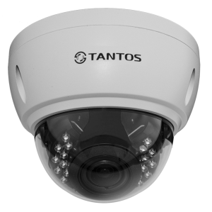 Антивандальная IP камера видеонаблюдения Tantos TSi-Ve25VPA (2.8-12, 2Мп, IMX307, PoE, SD, микрофон)