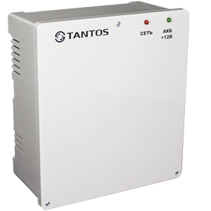 Блок бесперебойного питания Tantos ББП-40 TS (4А, 12В, 7А/ч, защита от кз, регулировка, пластик)