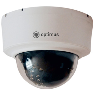 Купольная IP камера видеонаблюдения Optimus IP-S022.1(2.8)P (2Мп, PoE, IMX307, 3D DNR, ИК 30м)