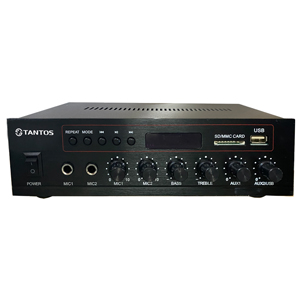 Усилитель Tantos TSo-AA60M (обновлённая модель! 2 зоны, USB, SD, FM, Bluetooth, 2 вх. микр/2 линейн)