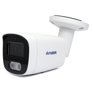 Уличная IP камера видеонаблюдения Amatek AC-IS202AE (2.8, 3(2)Мп, PoE, аудио, LED 25м, IP67)