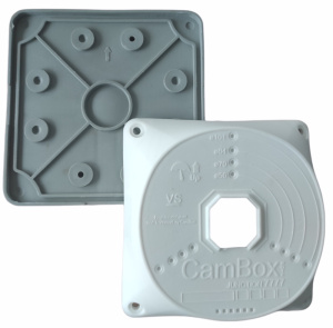 Монтажная коробка CamBox NX7-7777 WHT SET RUS 128x128x33 (каучуковое основание)