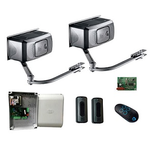 Комплект рычажной автоматики для распашных ворот CAME F1000 RC Combo KIT (Створка до 4м, до 800кг, Инт. 30%, Приемник, Пульт, Фотоэлементы)