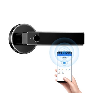 Электронный замок OZLocks HL-F47/SM+ (черный, SMART+, отпеч. пальца, Mifare Classic 1K, TT Lock)