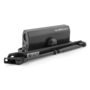 Доводчик дверной НОРА-М №3S мал. (до 80кг, черный) морозостойкий