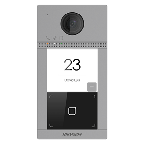 IP Вызывная панель Hikvision DS-KV8113-WME1(C) (2Мп, 124°, WiFi, PoE, MF, RS-485, 4 Трев. вх., 2 Реле, Тампер, ИК 3м, IP65, Hik-Connect)
