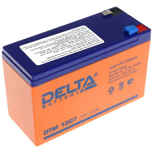 Аккумулятор DELTA DTM 1207 (12 В, 7.2 А/ч, подходит для UPS)