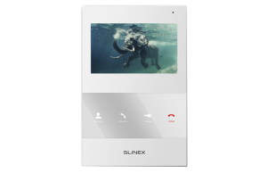 Монитор видеодомофона SLINEX SQ-04 (белый, 4.3", 480×272, сенсорные кнопки)