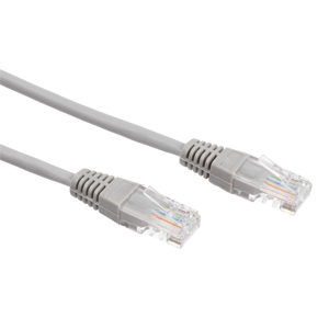 Патч-корд W&T WT-2038A UTP (Серый, 4 Пары, Cat.5e, 1 м)