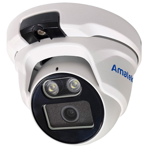 Антивандальная IP камера видеонаблюдения Amatek AC-IDV402MFSX (2.8, 4Мп, PoE, SD, Микрофон, Цвет в темноте, Аналитика, IP66, Металл)