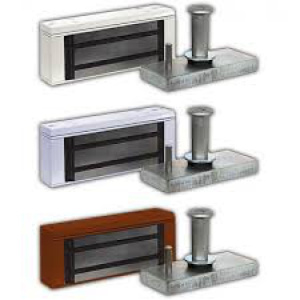 Электромагнитный замок Олевс М1-150 с уголком (белый)