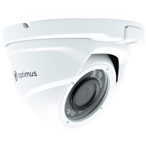 Антивандальная камера видеонаблюдения Optimus AHD-H048.0(2.8) (8Мп, DWDR, IP66, ИК 20м)