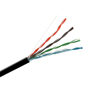 Кабель UTP 4x2x0,5 кат.5 "Витая пара" уличная черная медная