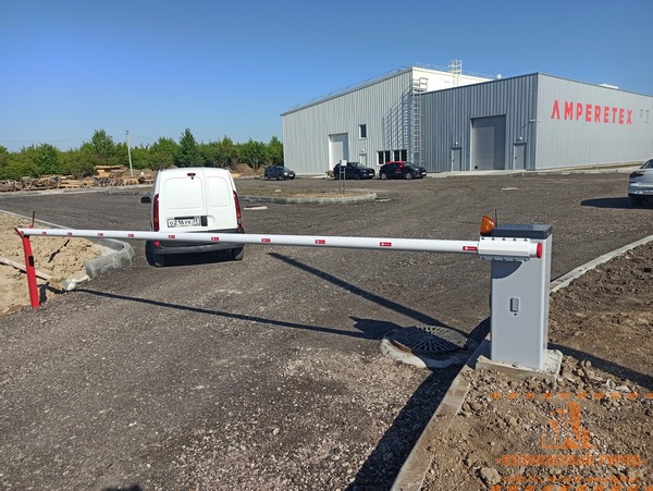 Установка шлагбаума на производство